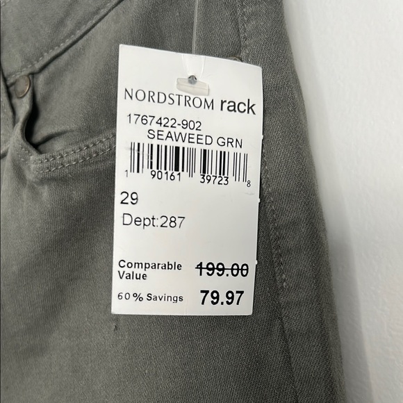 Paige Hoxton High-Rise Ankle Olive Green Skinny Jeans - Picture 3 of 8